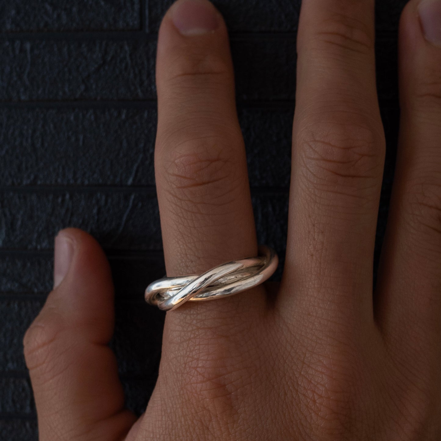 Twist ring -silver925
