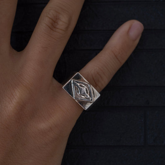 Logo signet ring -silver925-